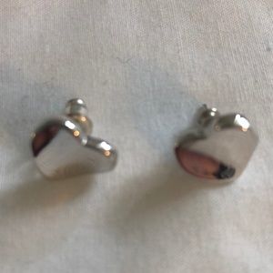 Sterling silver heart earrings